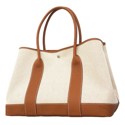 Hermes Tote Neogaden 41 Toile Ash Negonda Gold Silver