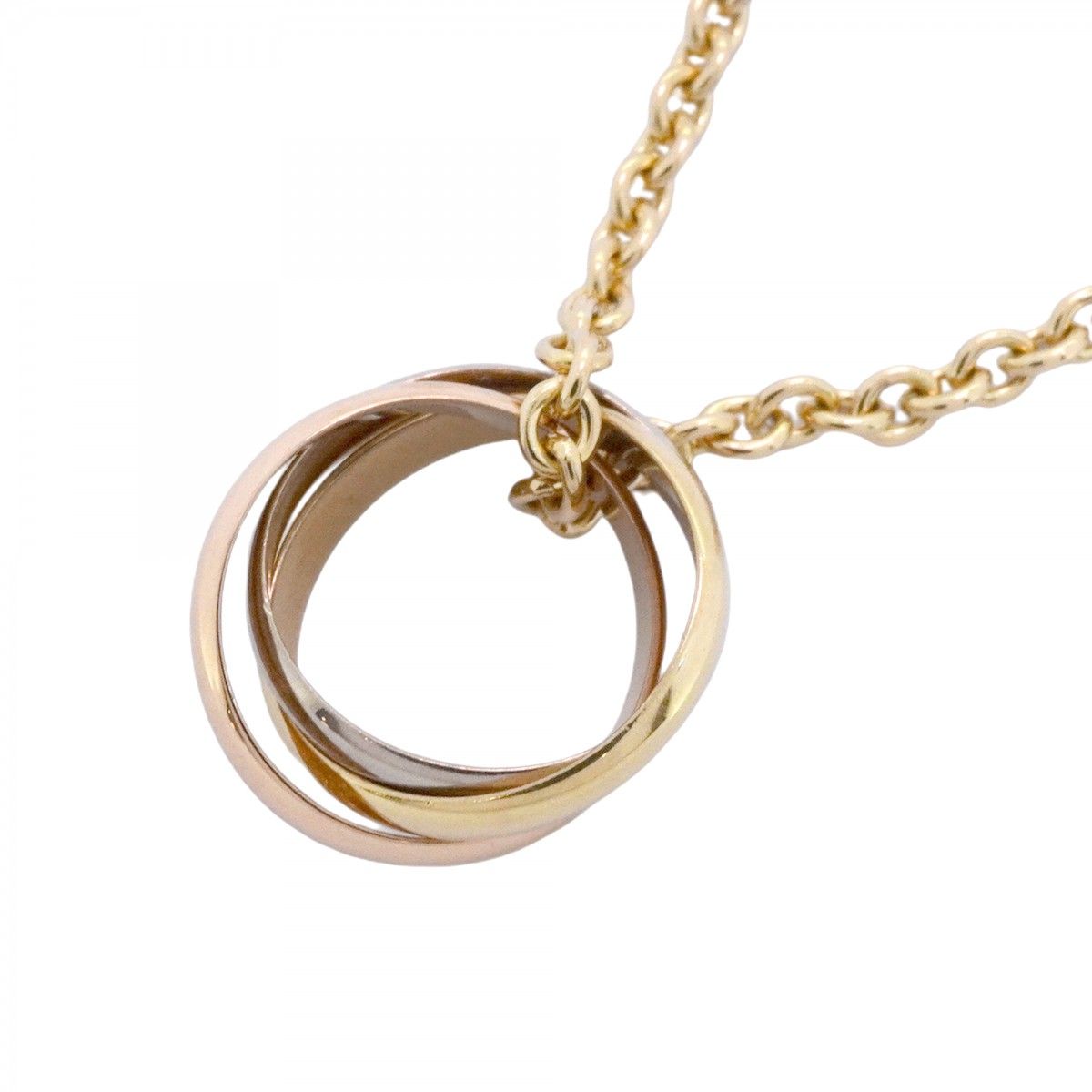 Cartier Necklace Baby Trinity 18k Yellow Gold 18k White Pink