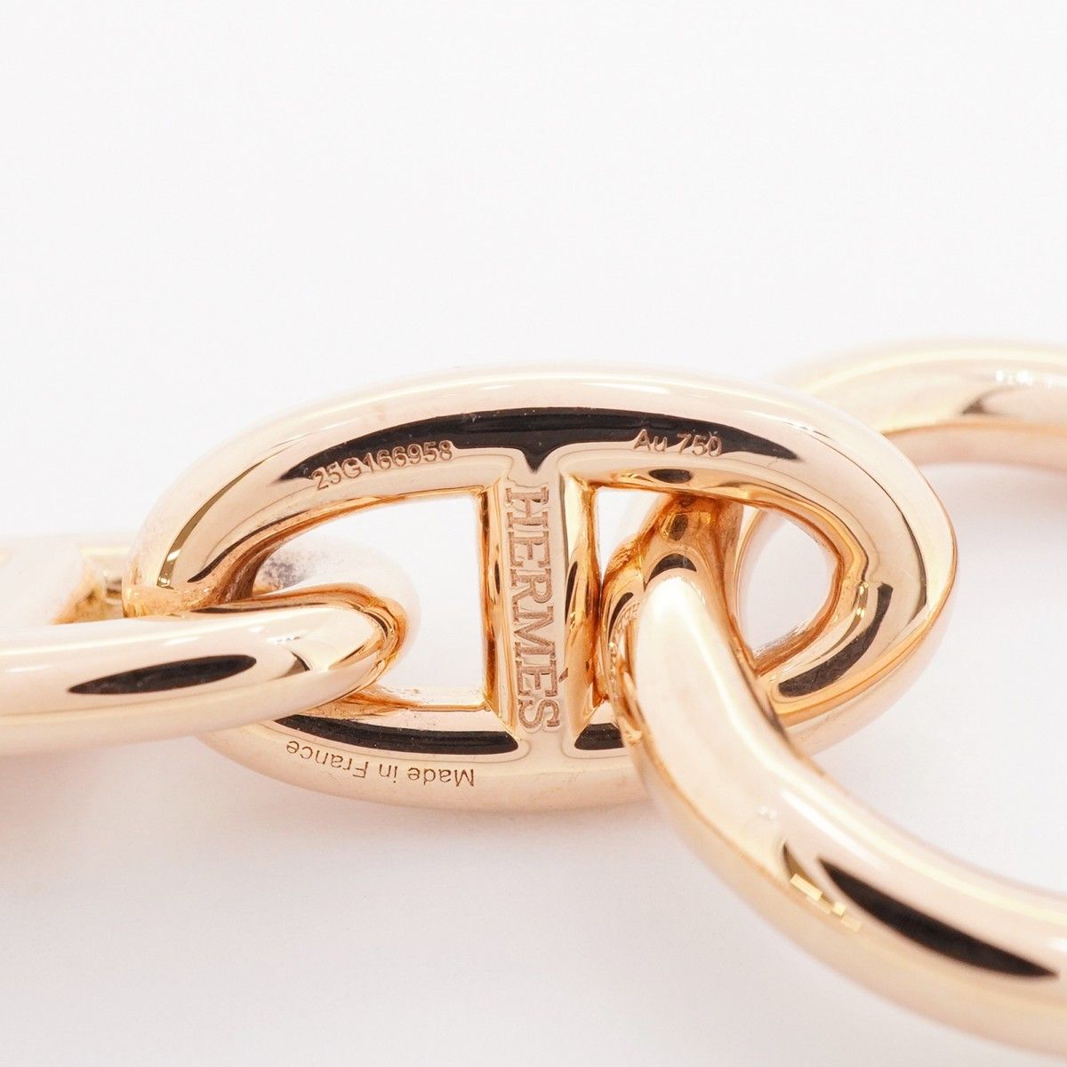 Hermes Bracelet Chaine D'ancre GM 14 Links 18k Pink Gold — view 6