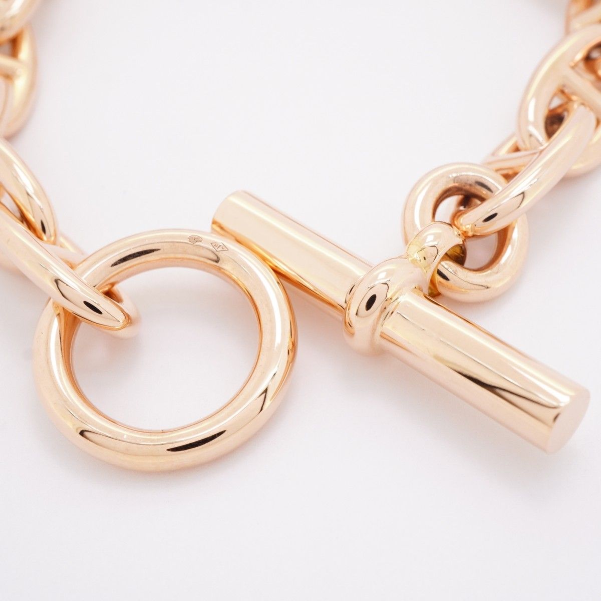 Hermes Bracelet Chaine D'ancre GM 14 Links 18k Pink Gold — view 4