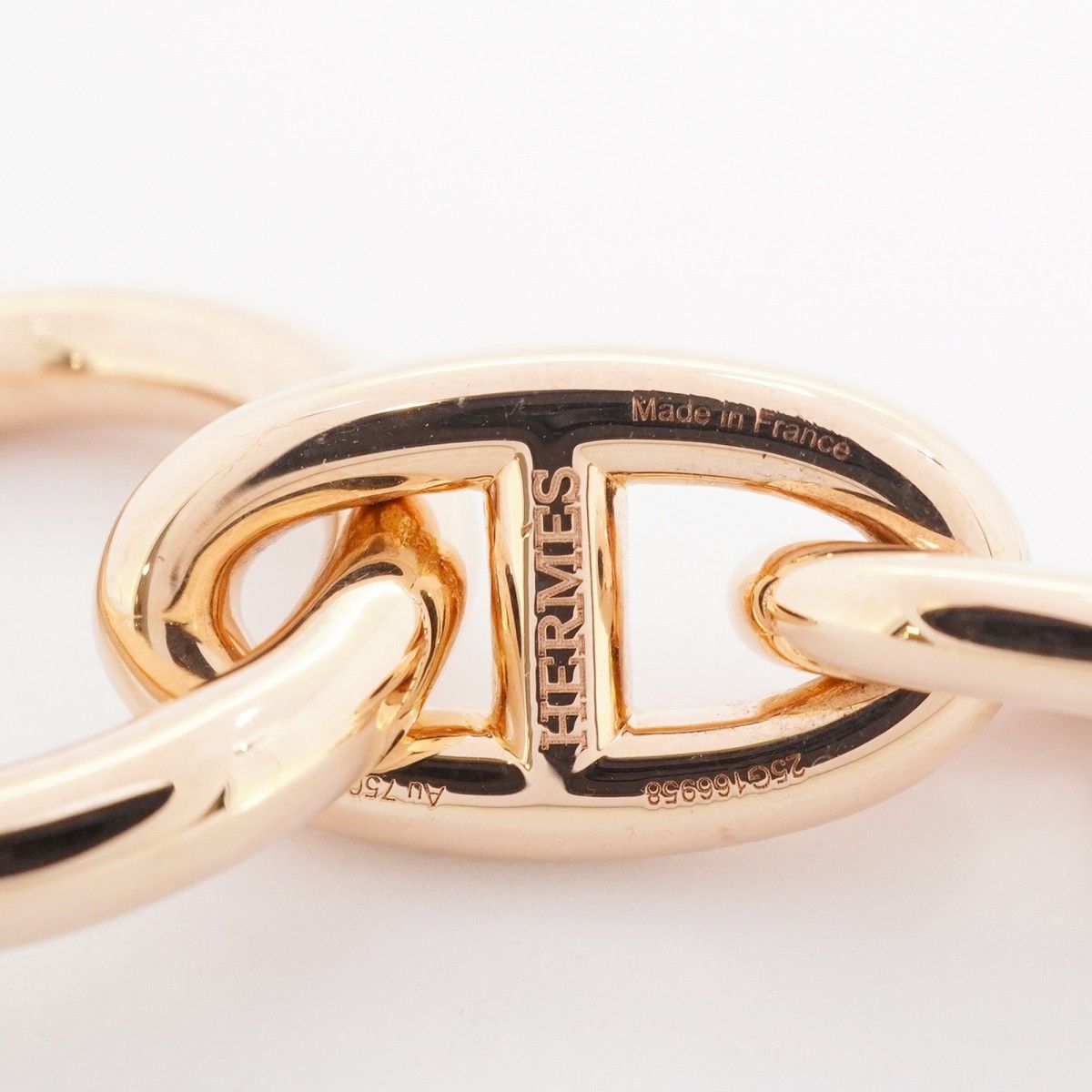 Hermes Bracelet Chaine D'ancre GM 14 Links 18k Pink Gold — view 7