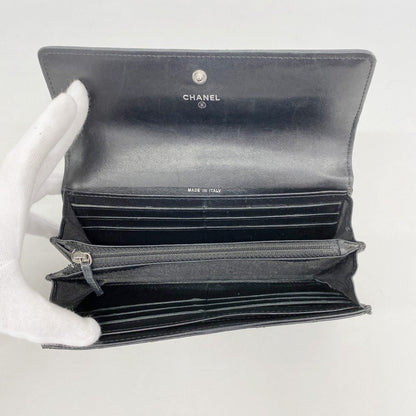Chanel Wallet Boy Lambskin Black Silver — view 3