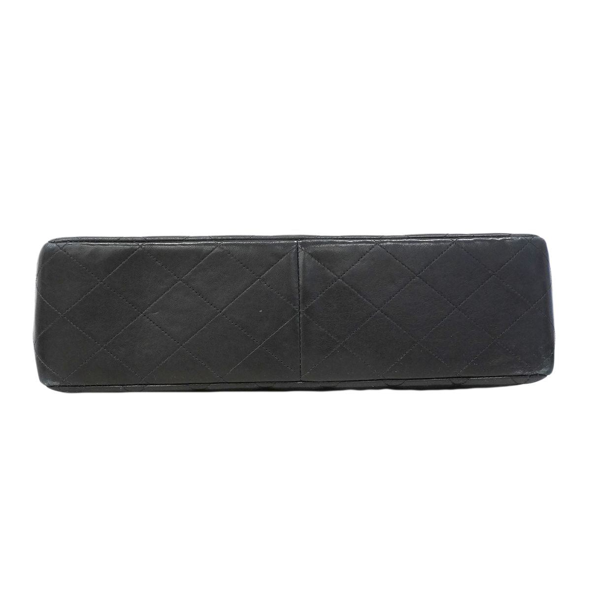 Chanel Shoulder Bag Deca Quilted Lambskin Black Gold — view 3