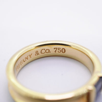 Tiffany & Co Ring Stacking 18k Yellow Gold Saffiano Blue — view 5