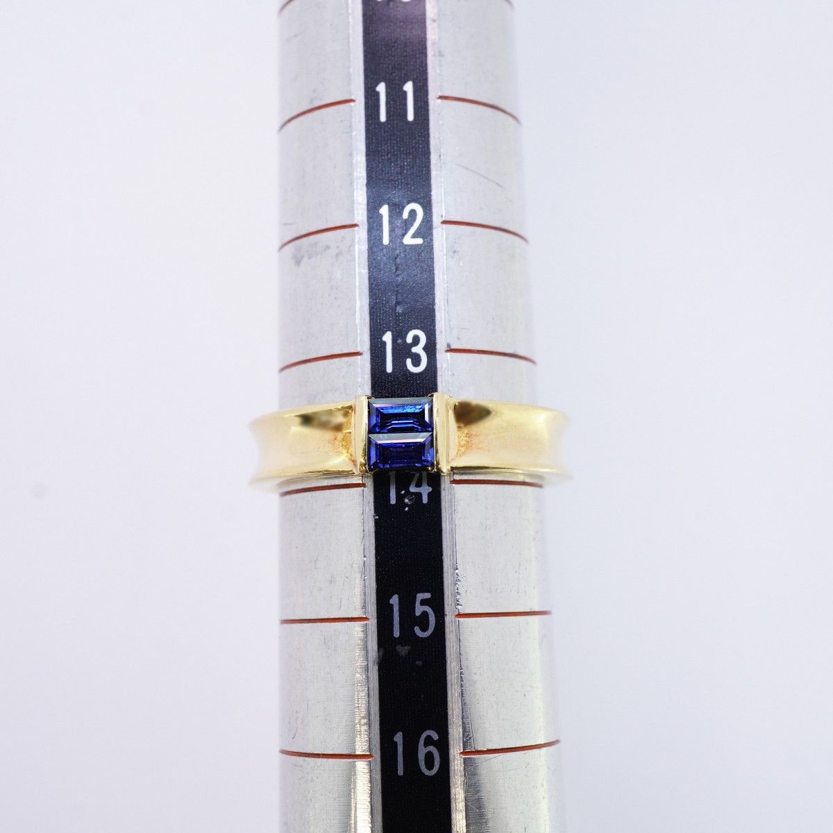 Tiffany & Co Ring Stacking 18k Yellow Gold Saffiano Blue — view 6