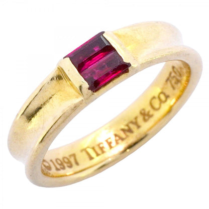 Tiffany & Co Ring Stacking 18k Yellow Gold Ruby