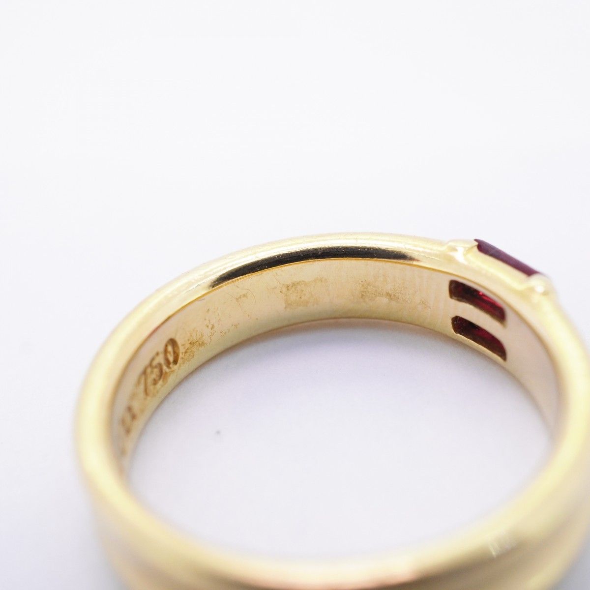 Tiffany & Co Ring Stacking 18k Yellow Gold Ruby — view 8
