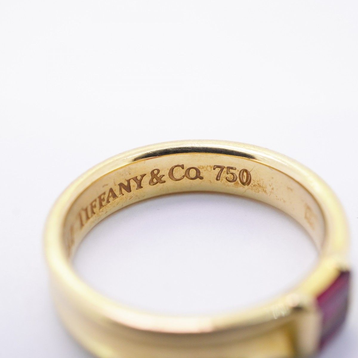 Tiffany & Co Ring Stacking 18k Yellow Gold Ruby — view 5