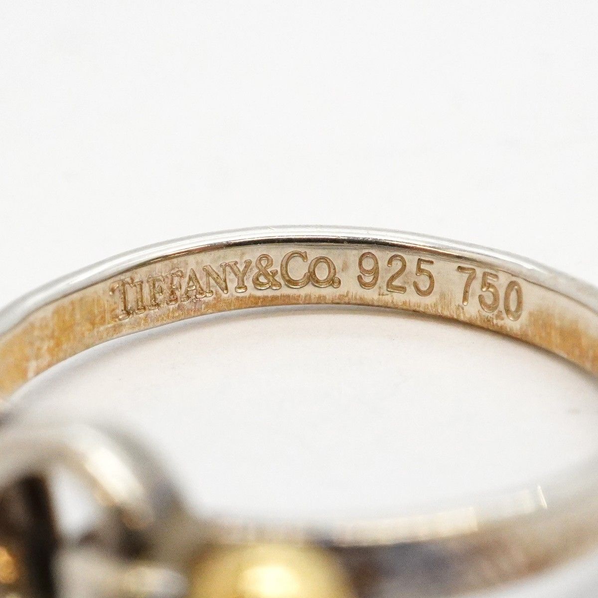 Tiffany & Co Ring Hook Eye 18k Yellow Gold 925 Sterling Silver — view 4