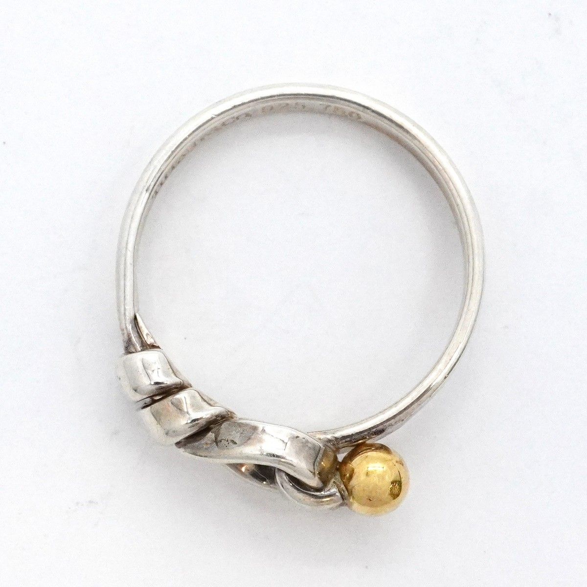 Tiffany & Co Ring Hook Eye 18k Yellow Gold 925 Sterling Silver — view 3