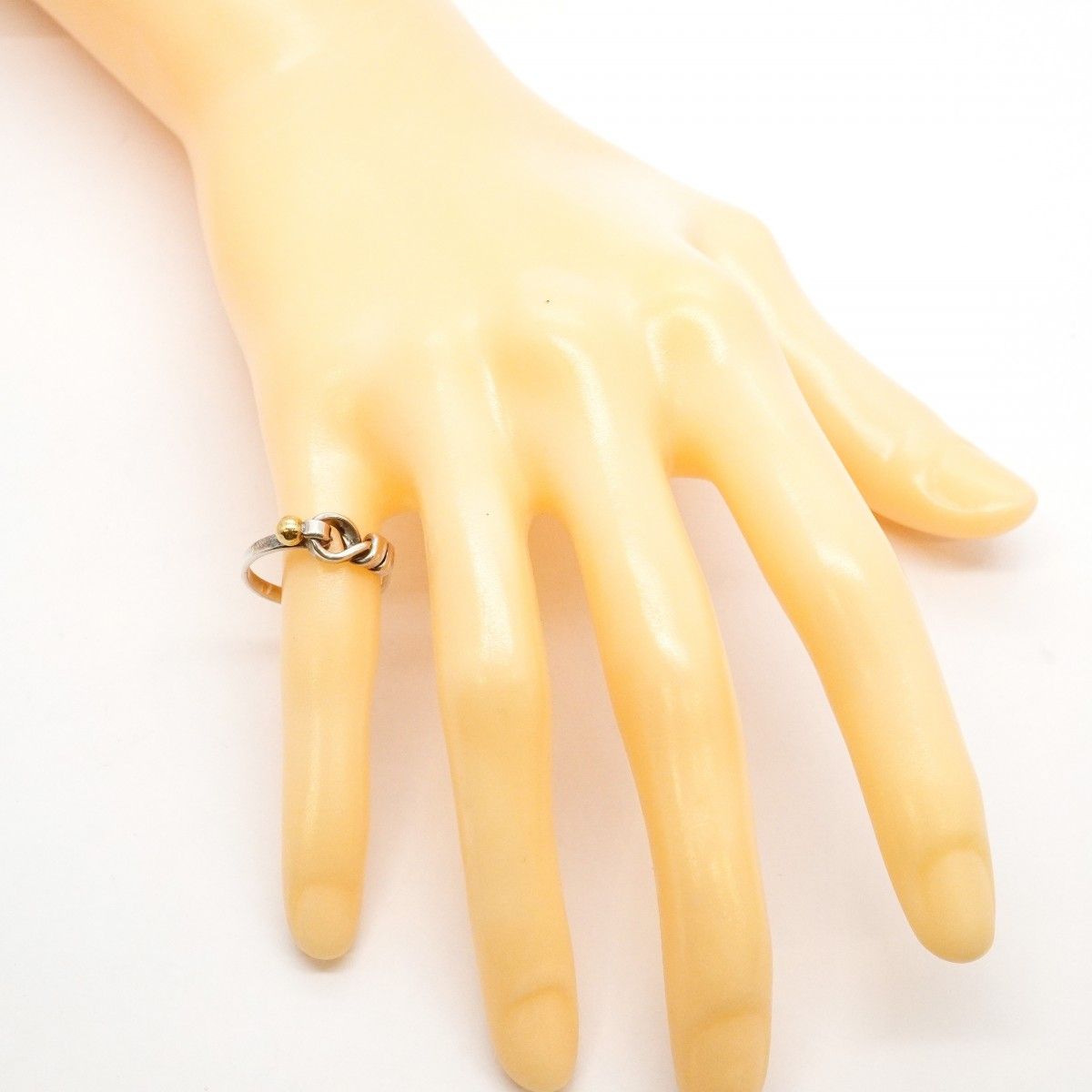 Tiffany & Co Ring Hook Eye 18k Yellow Gold 925 Sterling Silver — view 6