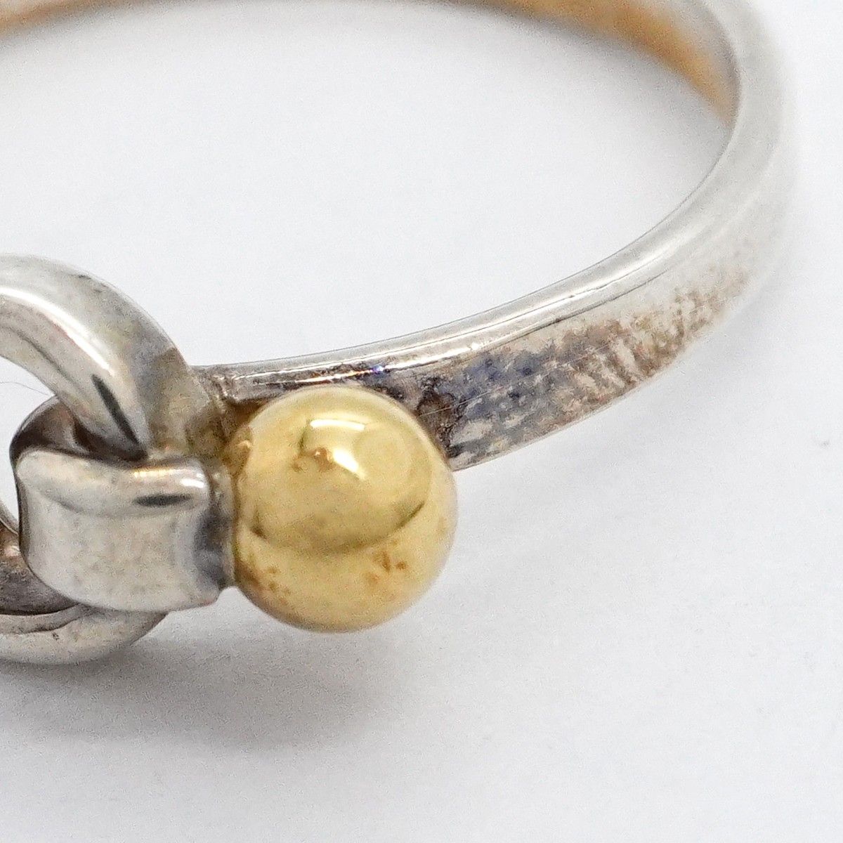 Tiffany & Co Ring Hook Eye 18k Yellow Gold 925 Sterling Silver — view 7
