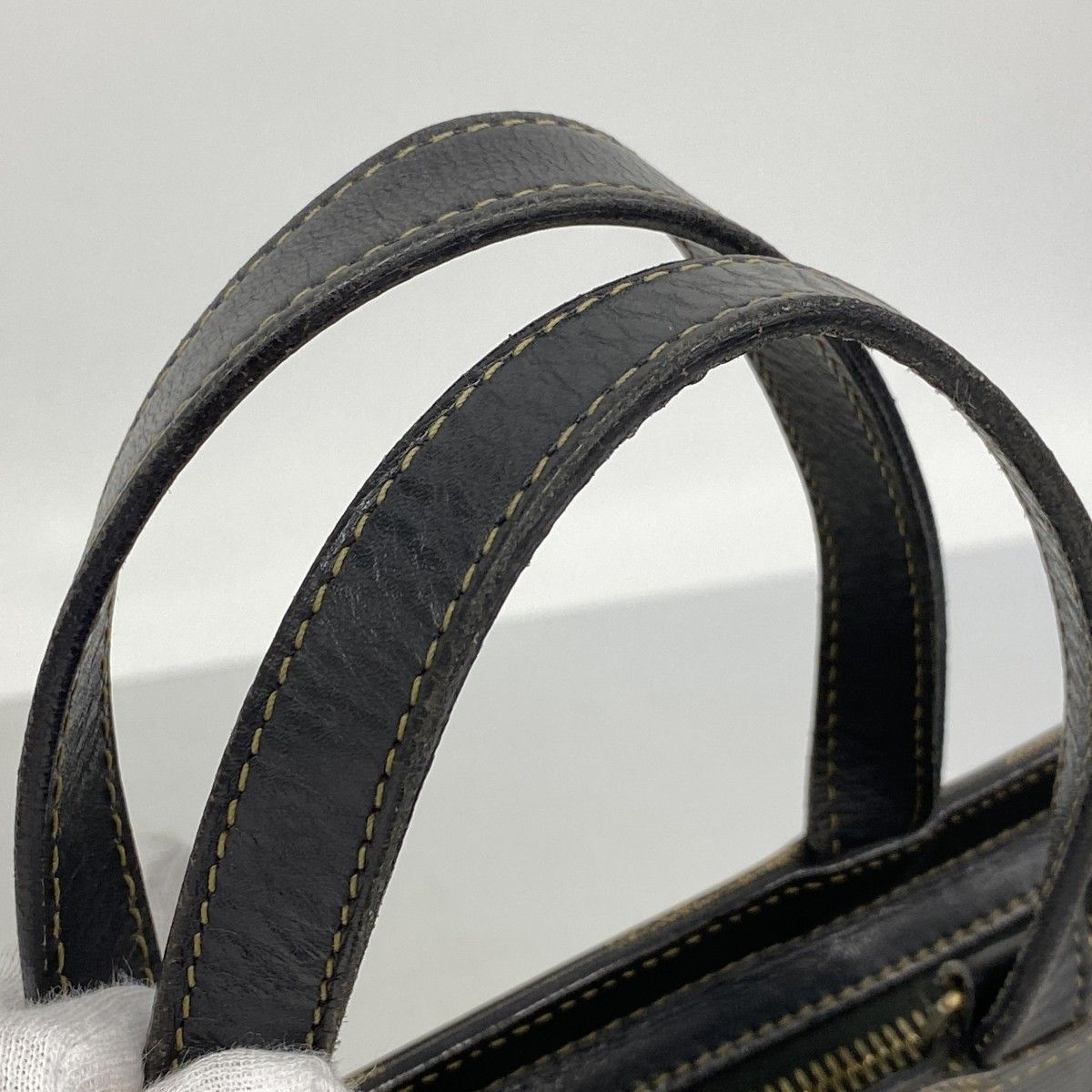 Fendi Handbag Black Brown Silver — view 8