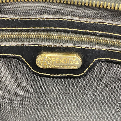 Fendi Handbag Black Brown Silver — view 5