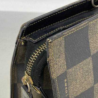 Fendi Handbag Black Brown Silver — view 9