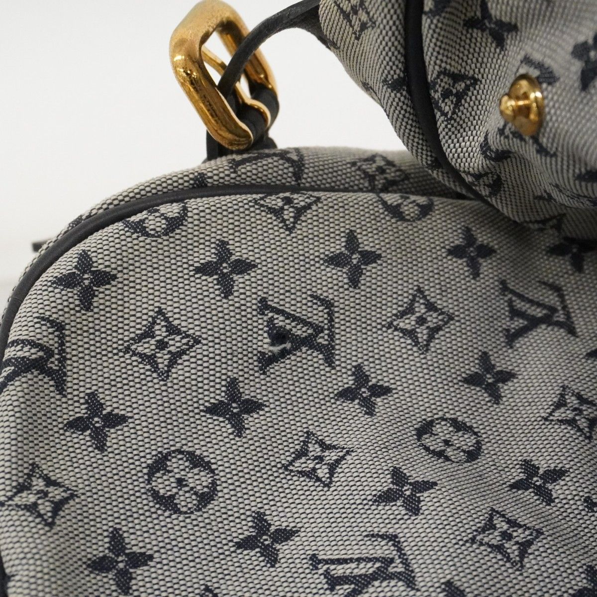 Louis Vuitton Shoulder Bag Monogram Mini Sac Maman Blue — view 6