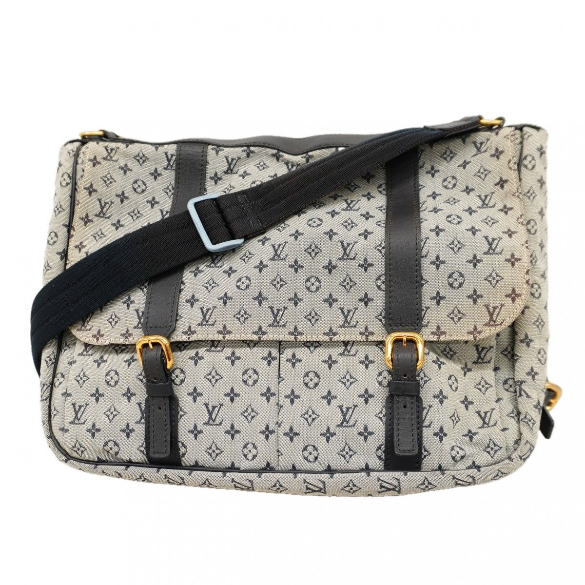 Louis Vuitton Shoulder Bag Monogram Mini Sac Maman Blue