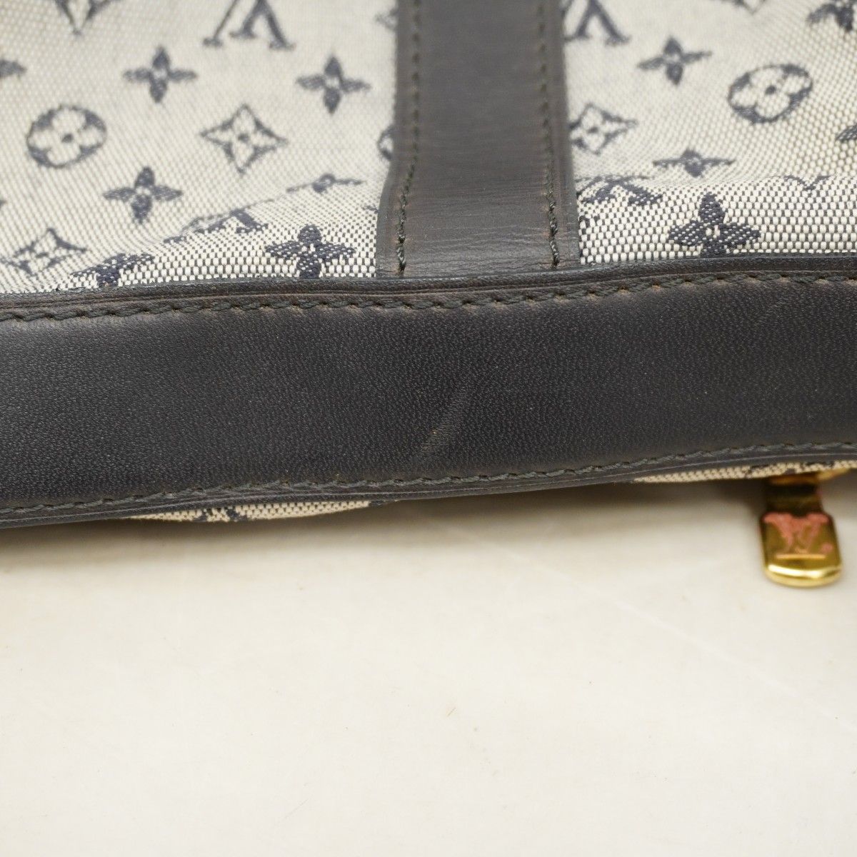 Louis Vuitton Shoulder Bag Monogram Mini Sac Maman Blue — view 8