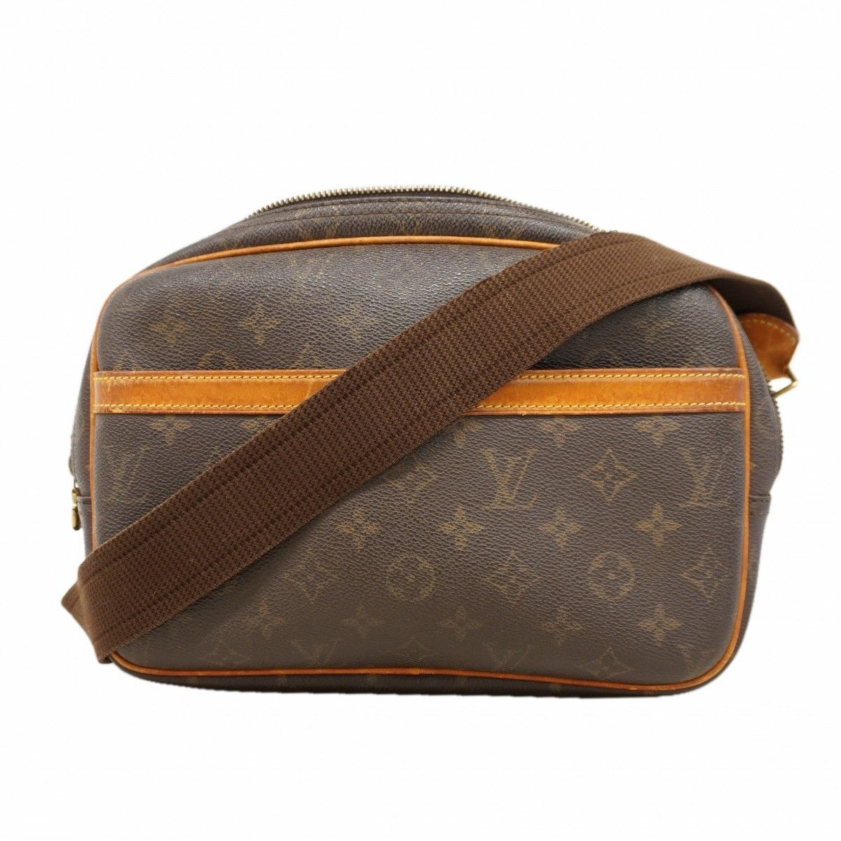 Louis Vuitton Shoulder Bag Monogram Reporter PM Brown