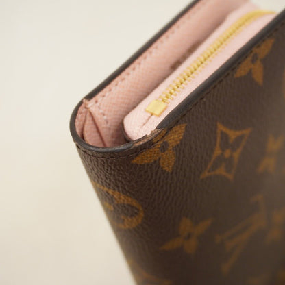 Louis Vuitton Wallet Monogram Portefeuille Juliette Brown Rose Velours — view 5