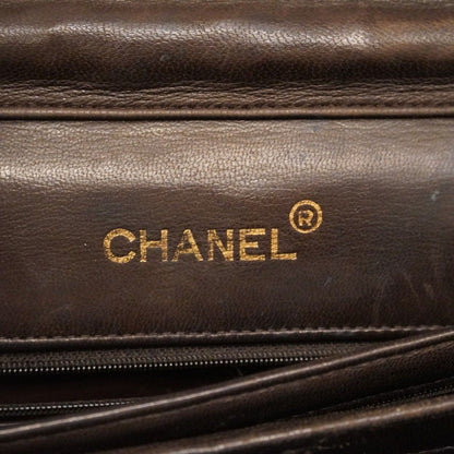 Chanel Shoulder Bag Quilted Lambskin Brown Gold — view 5