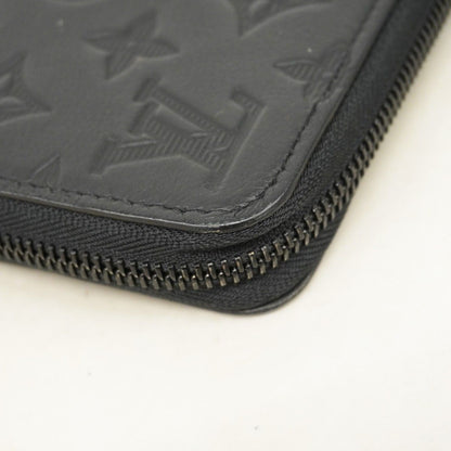 Louis Vuitton Wallet Monogram Shadow Zippy Horizontal Noir — view 6