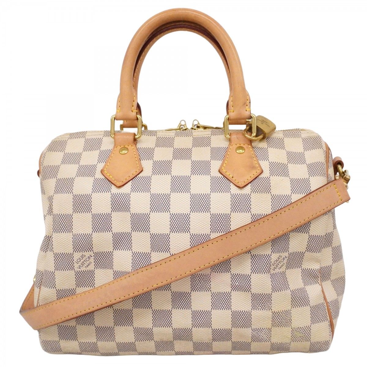 Louis Vuitton Handbag Damier Azur Speedy Bandouliere 25 White 2-Way