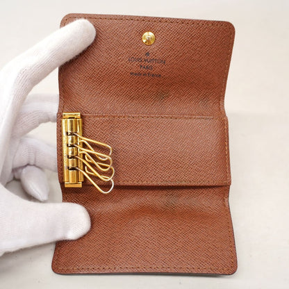 Louis Vuitton Key Case Monogram Multicles 4 Brown Key Holder — view 4