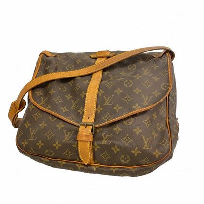 Louis Vuitton Shoulder Bag Monogram Saumur 35 Brown