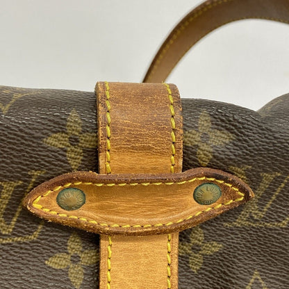 Louis Vuitton Shoulder Bag Monogram Saumur 35 Brown — view 9