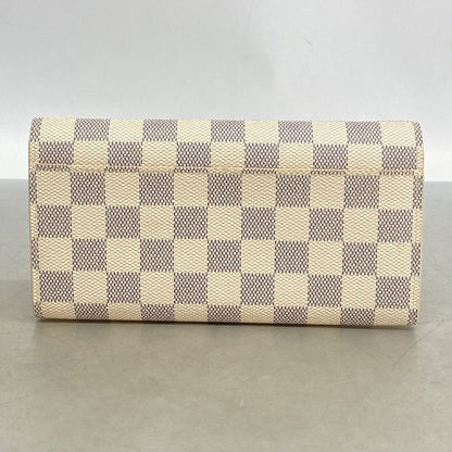 Louis Vuitton Wallet Damier Azur Portefeuille Sarah White — view 6