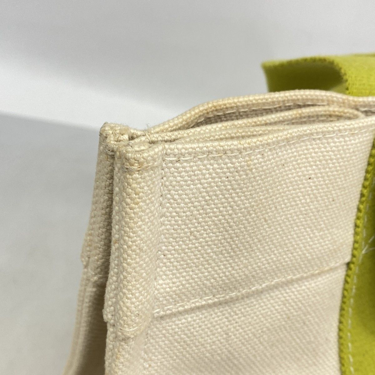 Hermes Tote Bora PM Canvas Green Silver — view 9