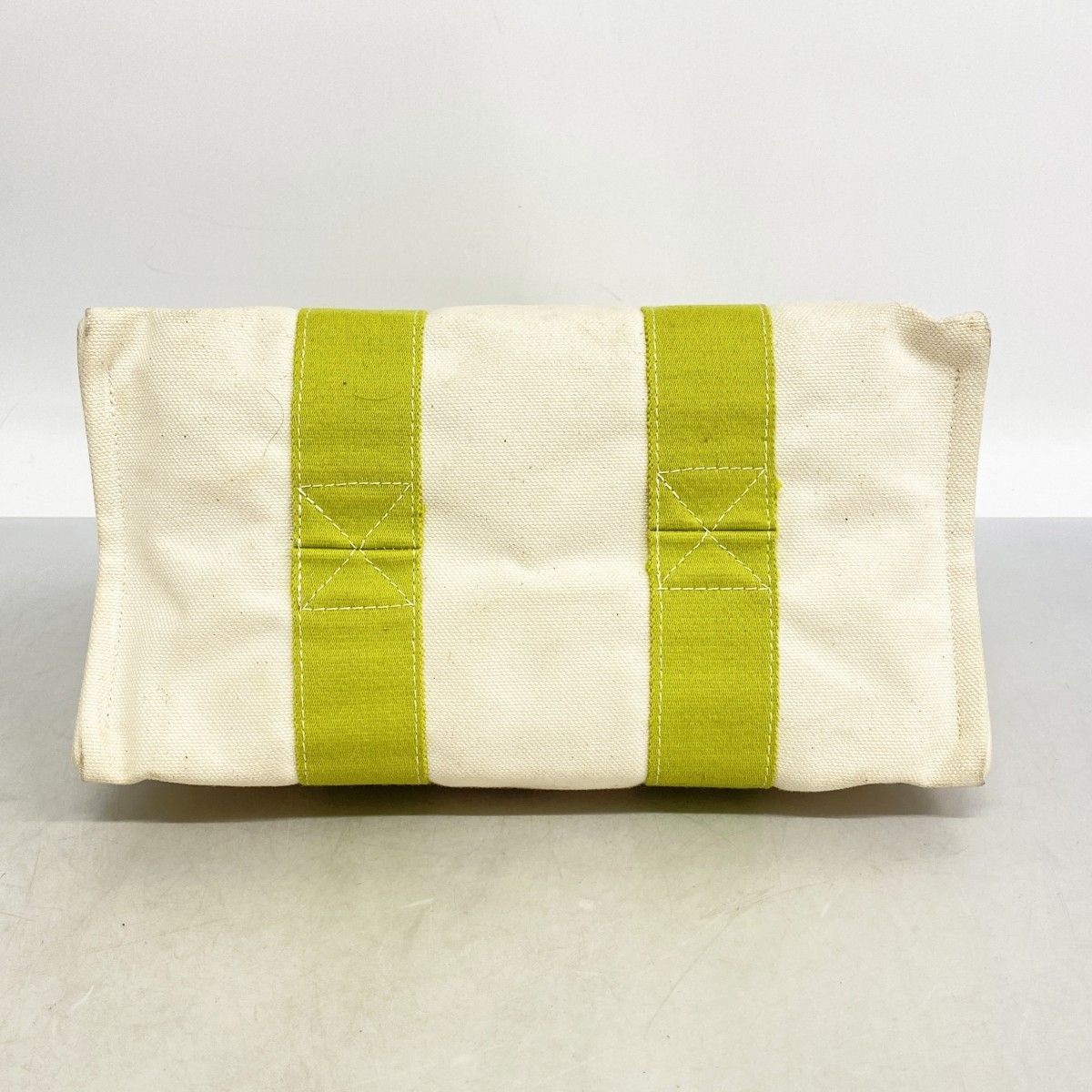 Hermes Tote Bora PM Canvas Green Silver — view 3