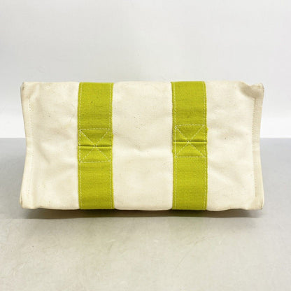 Hermes Tote Bora PM Canvas Green Silver — view 3