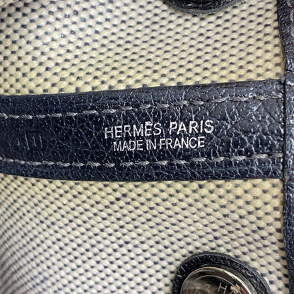 Hermes Tote Garden Party TPM Toile Ash Black Silver — view 5