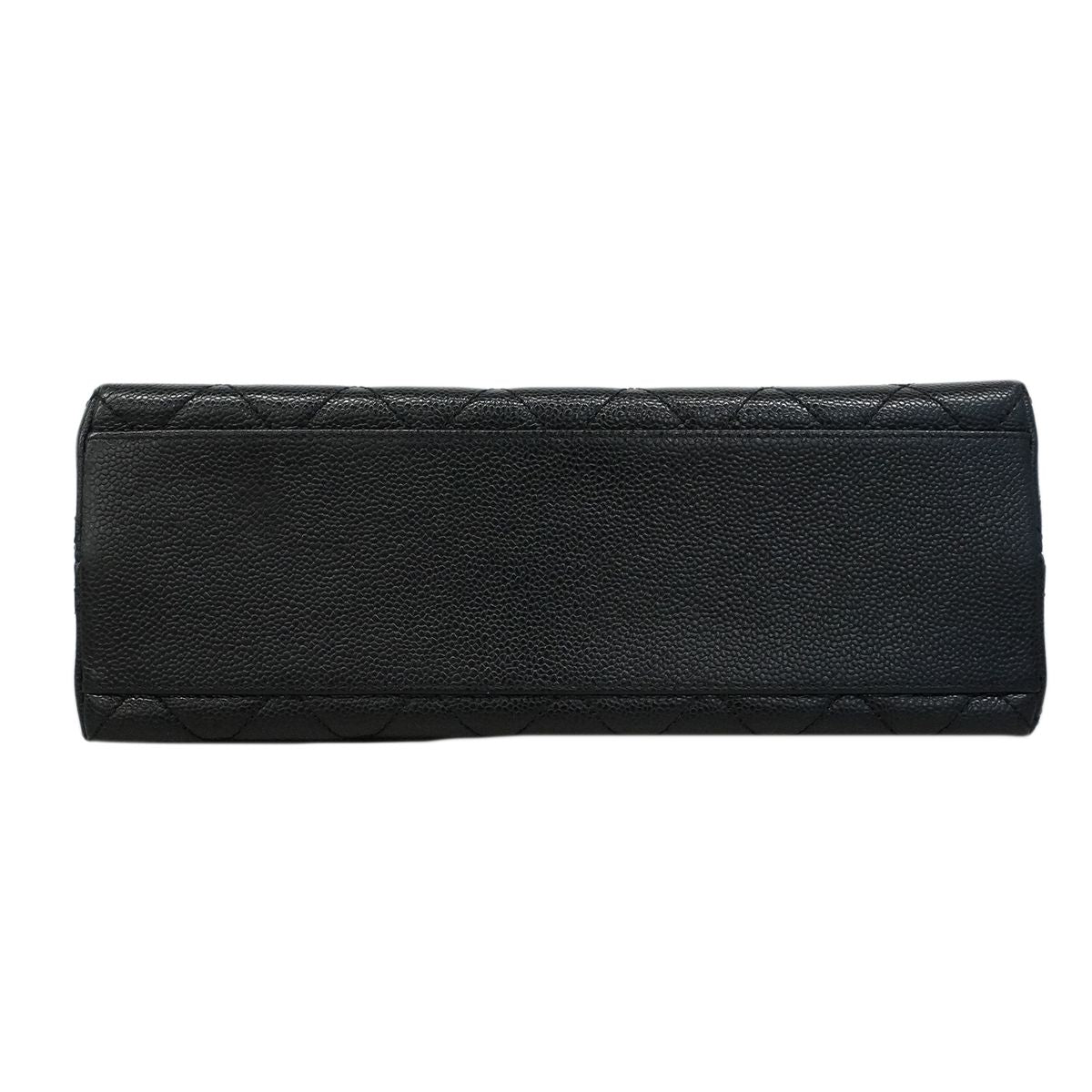 Chanel Handbag Quilted Caviar Leather Black Gold — view 3