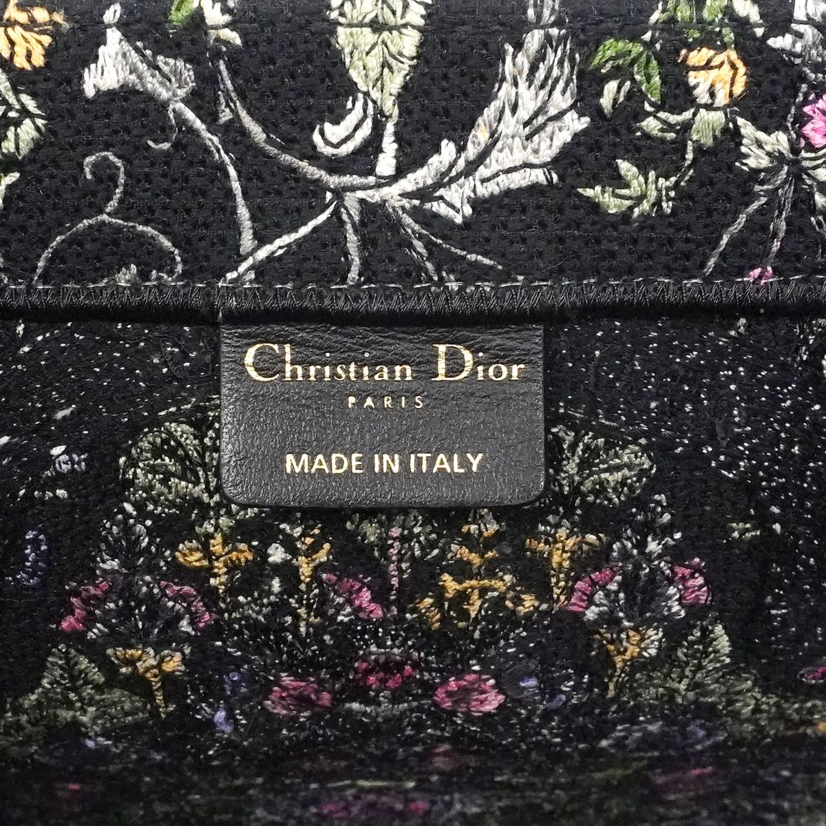 Dior Tote Book Canvas Black Multicolor — view 5