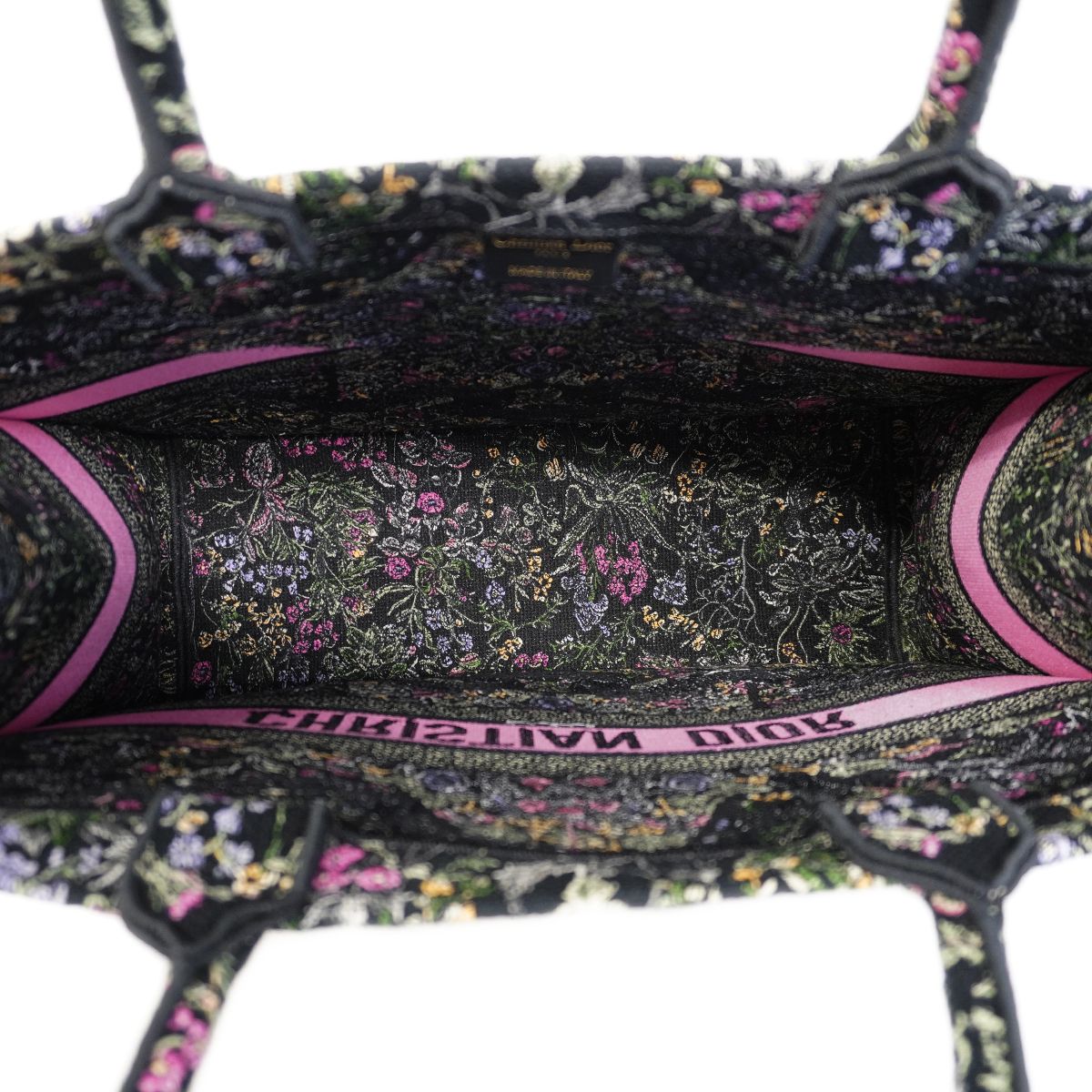 Dior Tote Book Canvas Black Multicolor — view 4