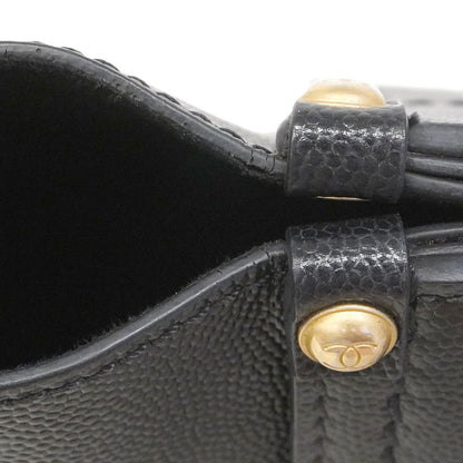 Chanel Chain Tote Deauville Caviar Leather Black Gold 2-Way — view 7
