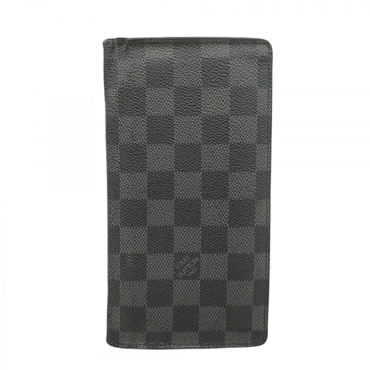 Louis Vuitton Wallet Damier Graphite Portefeuille Brazza Black