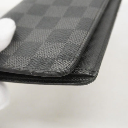 Louis Vuitton Wallet Damier Graphite Portefeuille Brazza Black — view 9