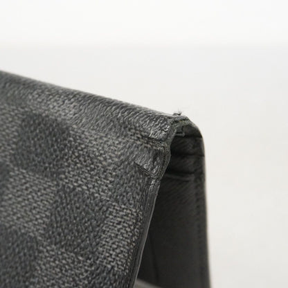 Louis Vuitton Wallet Damier Graphite Portefeuille Brazza Black — view 7
