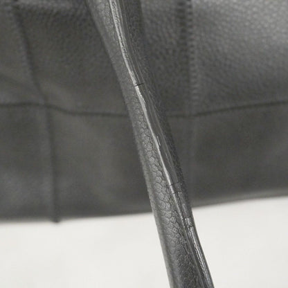 Chanel Handbag Choco Bar Leather Black Silver — view 6