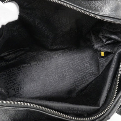 Chanel Handbag Choco Bar Leather Black Silver — view 4