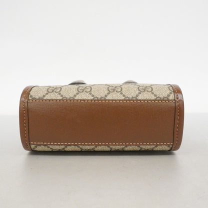 Gucci Handbag GG Supreme Beige Brown Gold 2-Way — view 3