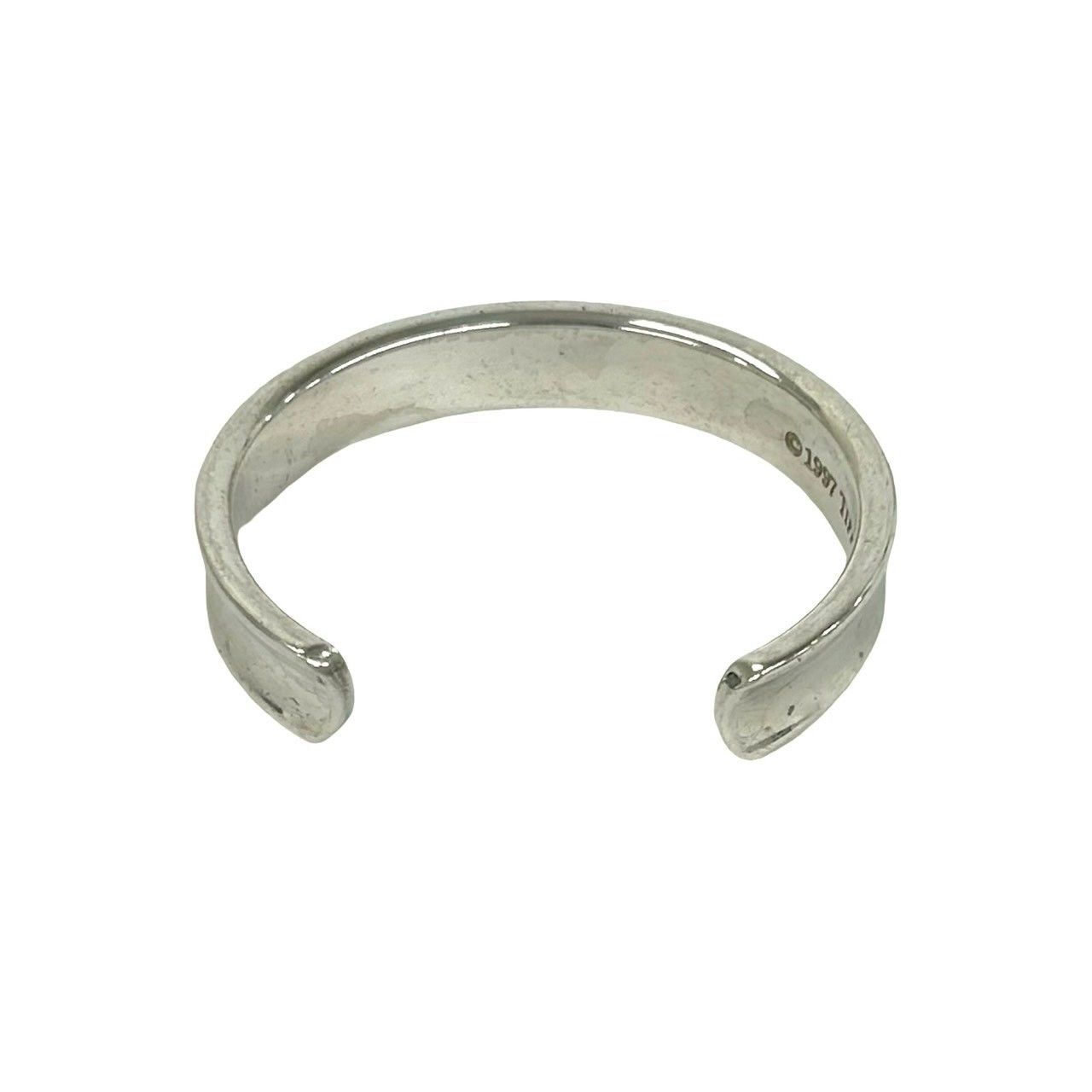Tiffany & Co Narrow Bangle 925 Sterling Silver Bracelet — view 7