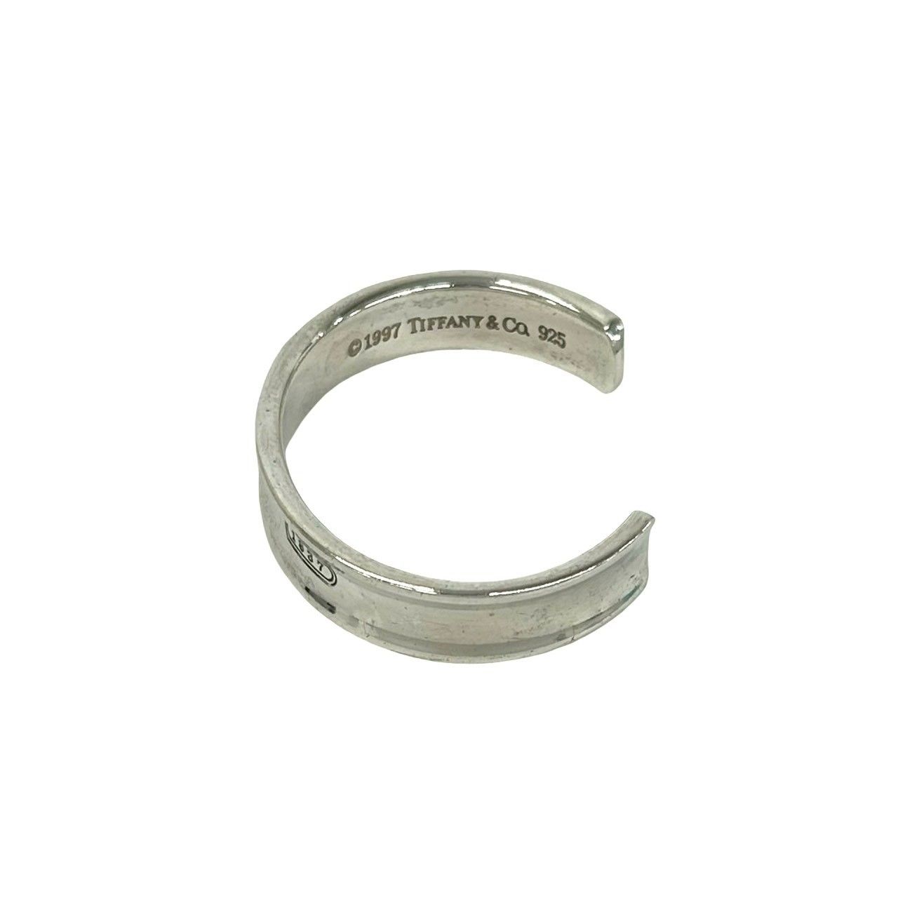 Tiffany & Co Narrow Bangle 925 Sterling Silver Bracelet — view 5