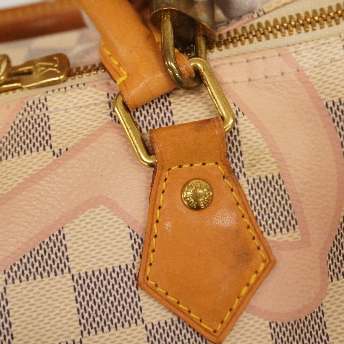 Louis Vuitton Handbag Damier Azur Tahiti Speedy Bandouliere 30 White Rosevalerin — view 8