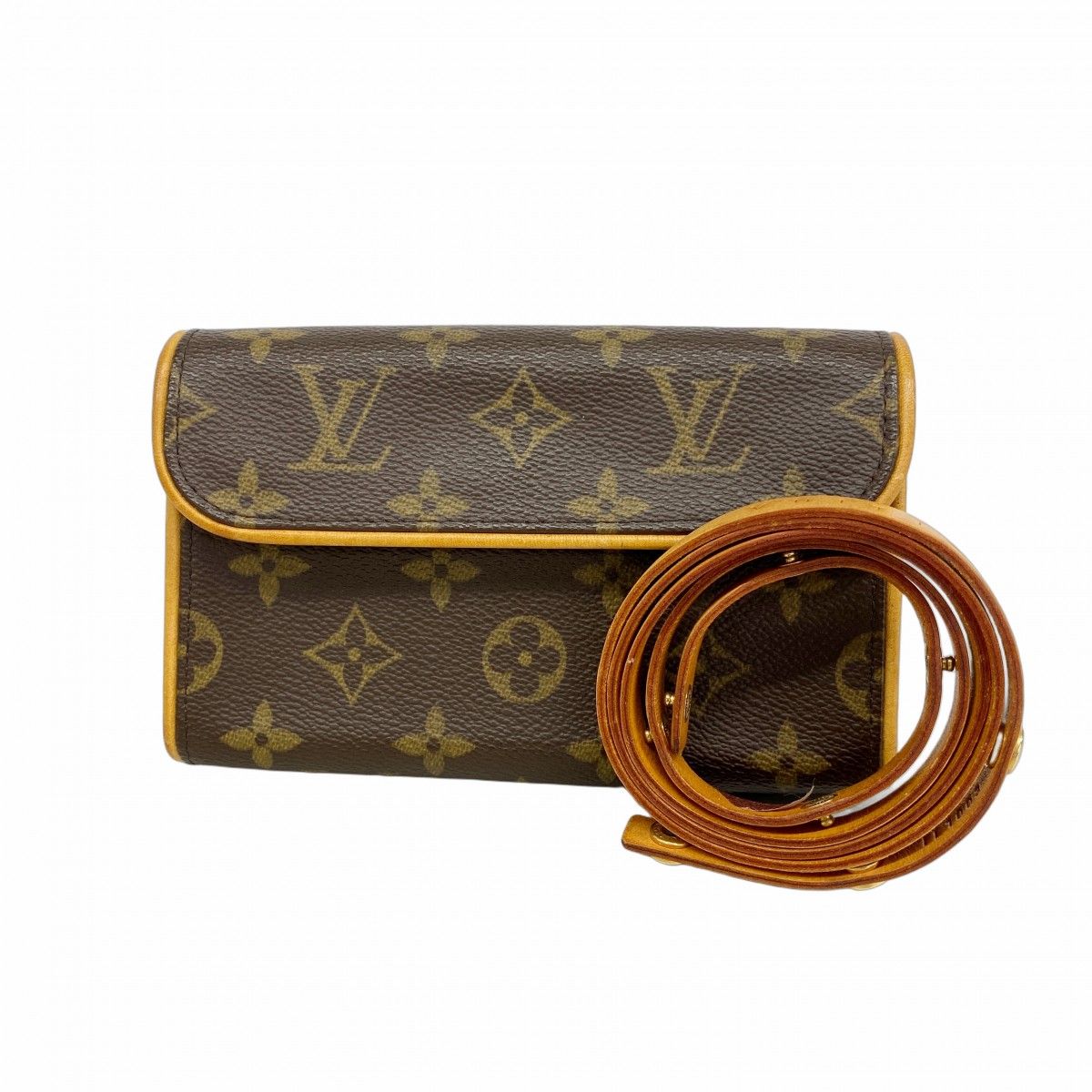 Louis Vuitton Waist Bag Monogram Pochette Florentine Brown