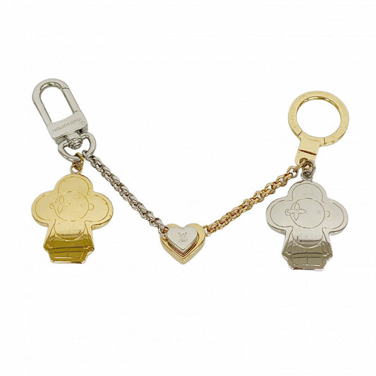 Louis Vuitton Key Holder Charm Chain Vivienne Bff Gold Silver